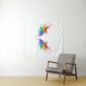 Wollige Regenboogvleugels Wandkleed (In Situ (horizontaal))