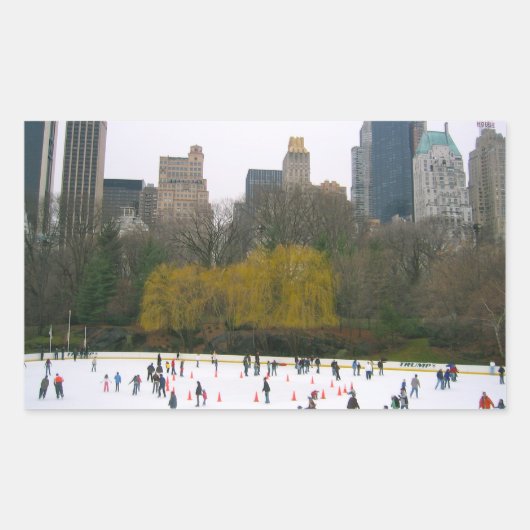 Wollman Rink Central Park NYC Ice Skating Stickers (Voorkant)