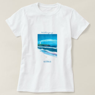 Wollongong Beach vuurtoren NSW T-shirt