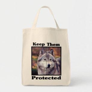Wolven beschermen ze tote bag
