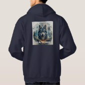 Wolven Bewakers van de Natuur Hoodie (Achterkant)