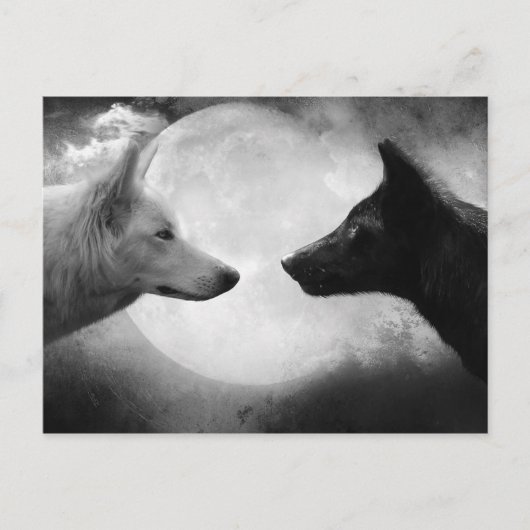 Wolven Briefkaart (Voorkant)