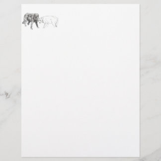wolven briefpapier