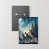 Wolven Button (Voorkant / Achterkant)