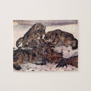 Wolven door Winifred Austen, Vintage Wilde Dieren Legpuzzel