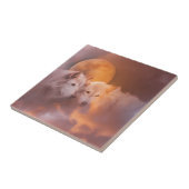 Wolven en Moon Tegeltje (Zijkant)