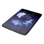 Wolven en Raven met volle maan Badmat (Gekanteld)