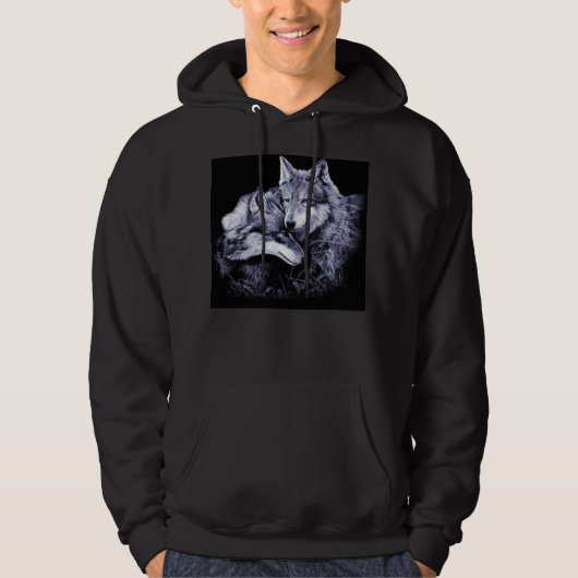 wolven hoodie (Voorkant)