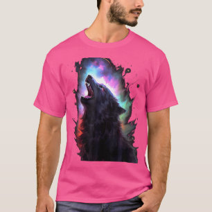 Wolven huilen naar Moon Wolf Wild Animal T-shirt