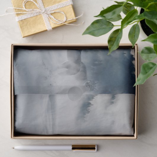 Wolven in een winterlandschap tissuepapier (Geschenk)