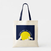 Wolven in het maanlicht, die graag willen winkelen tote bag (Achterkant)