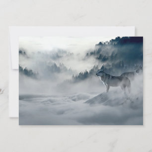 Wolven in het winterlandschap Snowy