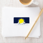 Wolven in Moonlight, Happy Halloween Etiket (Insitu)