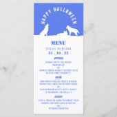 Wolven in sneeuw, Happy Halloween Menu (Voorkant)