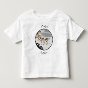 Wolven in sneeuwschilderijen - Oorspronkelijke Wil Kinder Shirts