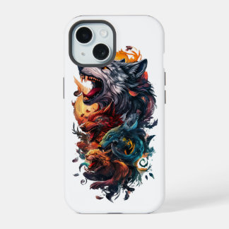 wolven iPhone 15 hoesje