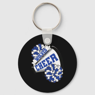 Wolven juichen Ck naar school Cheerleading Spirit Sleutelhanger
