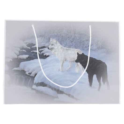 Wolven Large Cadeautasje (Achterkant)