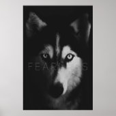 Wolven Onbevreesd Afdrukbare Wall Art Poster (Voorkant)