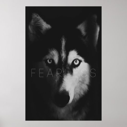 Wolven Onbevreesd Afdrukbare Wall Art Poster (Voorkant)