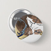 wolven ronde button 5,7 cm (Voorkant /achterkant)