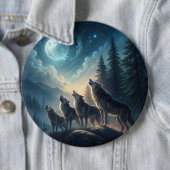 wolven ronde button 6,0 cm (In situ)