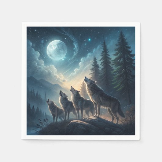 Wolven Servet (Voorkant)