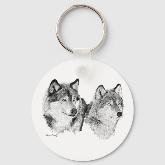 Wolven Sleutelhanger (Voorkant)