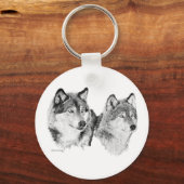 Wolven Sleutelhanger (Voorkant)