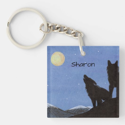 Wolven Sleutelhanger (Voorkant)
