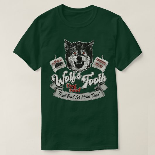 Wolven Tanden Hondenvoer T-shirt (Design voorkant)