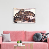 Wolven van Winifred Austen, wilde dieren Canvas Afdruk (Insitu (Woonkamer))