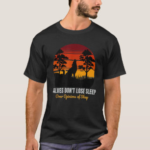 Wolven verliezen niet de mening van Sheep Moo T-shirt