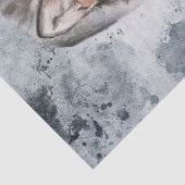 Wolven Waterverf Winter Kerstmis Tissuepapier (Detail)