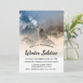 Wolven Winter Solstice Celebration Kaart (Staand voorkant)