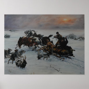 Wolven winteraanval poster