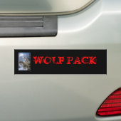 Wolven, WOLF PACK Bumpersticker (Op auto)