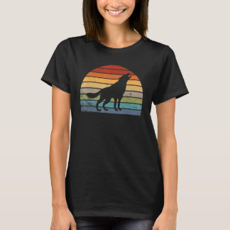 Wolven Wolf Retro Wolven Wolf Silhouet T-shirt