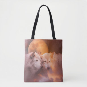 Wolven Wolf Soulmate Tote Bag