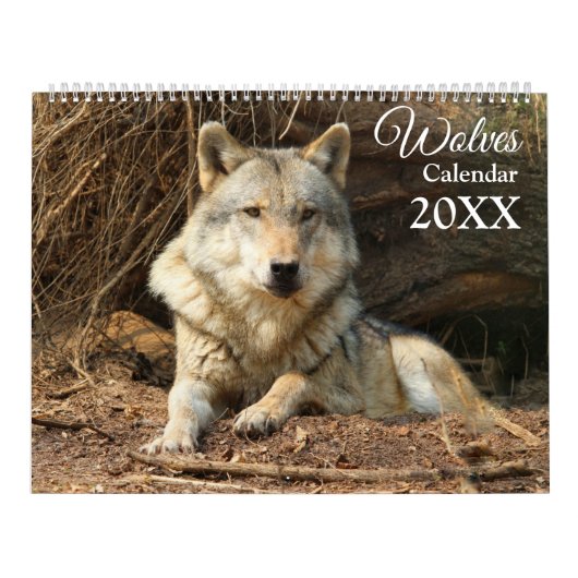Wolven Wolf thema Muurkalender 2025 Kalender (Hoes)