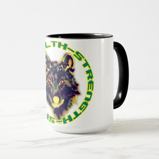 wolvenembleem mok (Voorkant rechts)