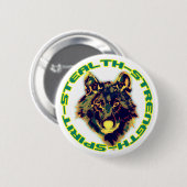 wolvenembleem ronde button 5,7 cm (Voorkant /achterkant)