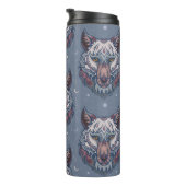 wolvenhoofden met boho-decoratie thermosbeker (Geroteerd rechts)