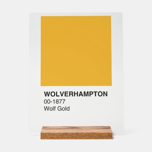 Wolverhampton Wolf Gold - Arrière - plan clair (Recto)