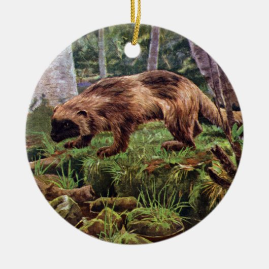  Wolverine Illustratie Keramisch Ornament (Voorkant)