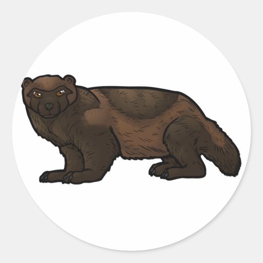 Wolverine Ronde Sticker (Voorkant)