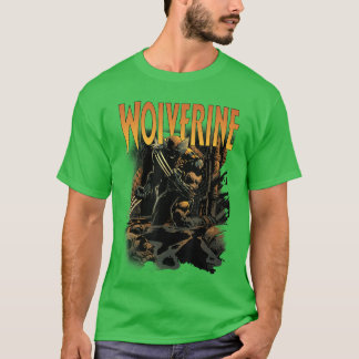 Wolverine-stripcovermeisje T-shirt