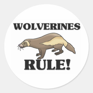 WOLVERINES-regel! Ronde Sticker