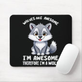 Wolves Are Awesome Funny Wolf Gif Zookeeper  Muismat (Met muis)
