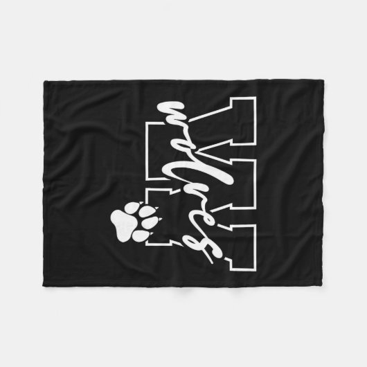 Wolves fleece deken (Voorkant (Horizontaal))